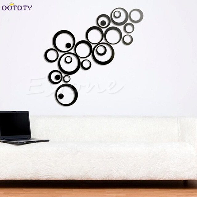 24pcs Circles black