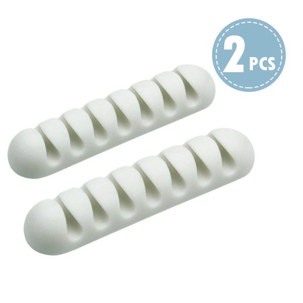 2PC White 7 Holes