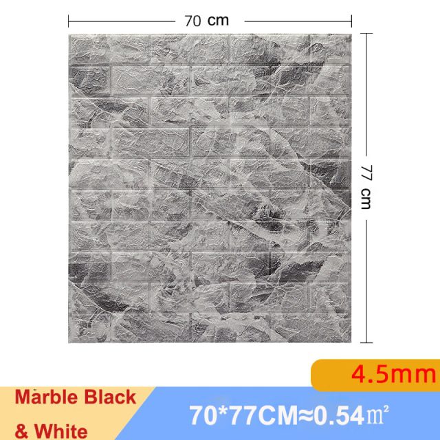 Marble Black White