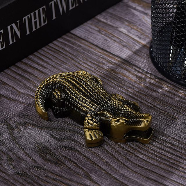 Bronze crocodile