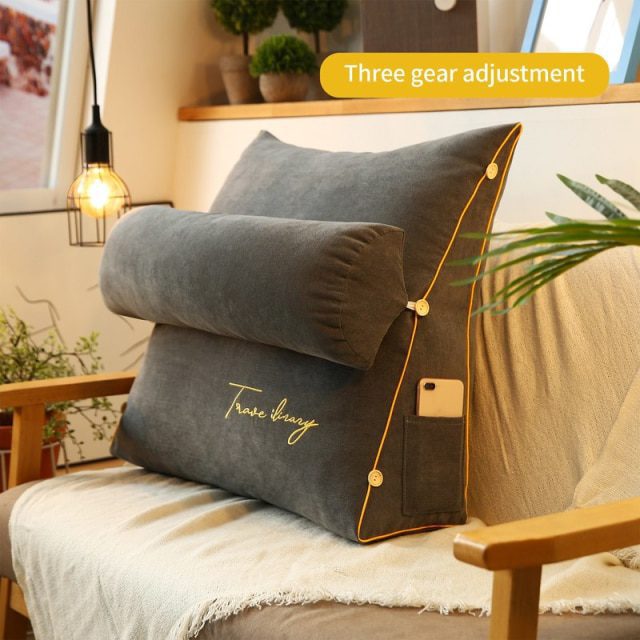 Dark gray cushion