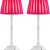 White + Pink-purple Lampshde (2 Pack)